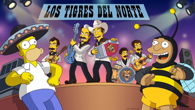 Colaboración histórica: Los Tigres del Norte en Los Simpson