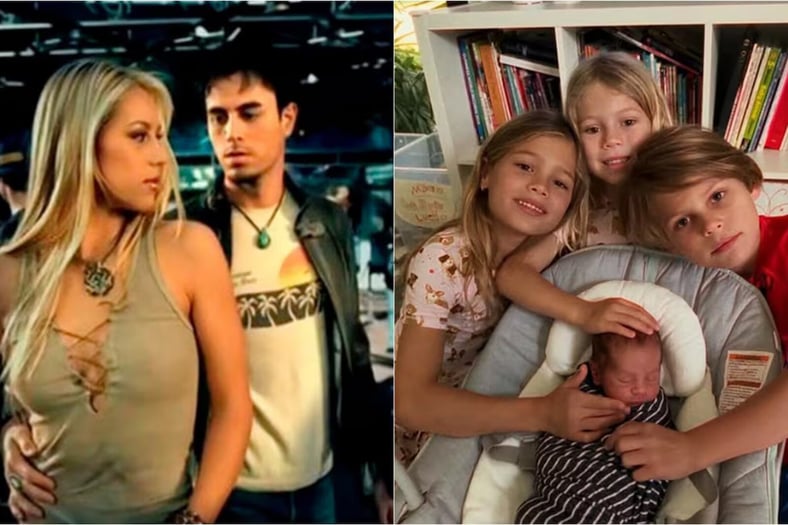 Enrique Iglesias y Anna Kournikova presentan a su cuarto hijo