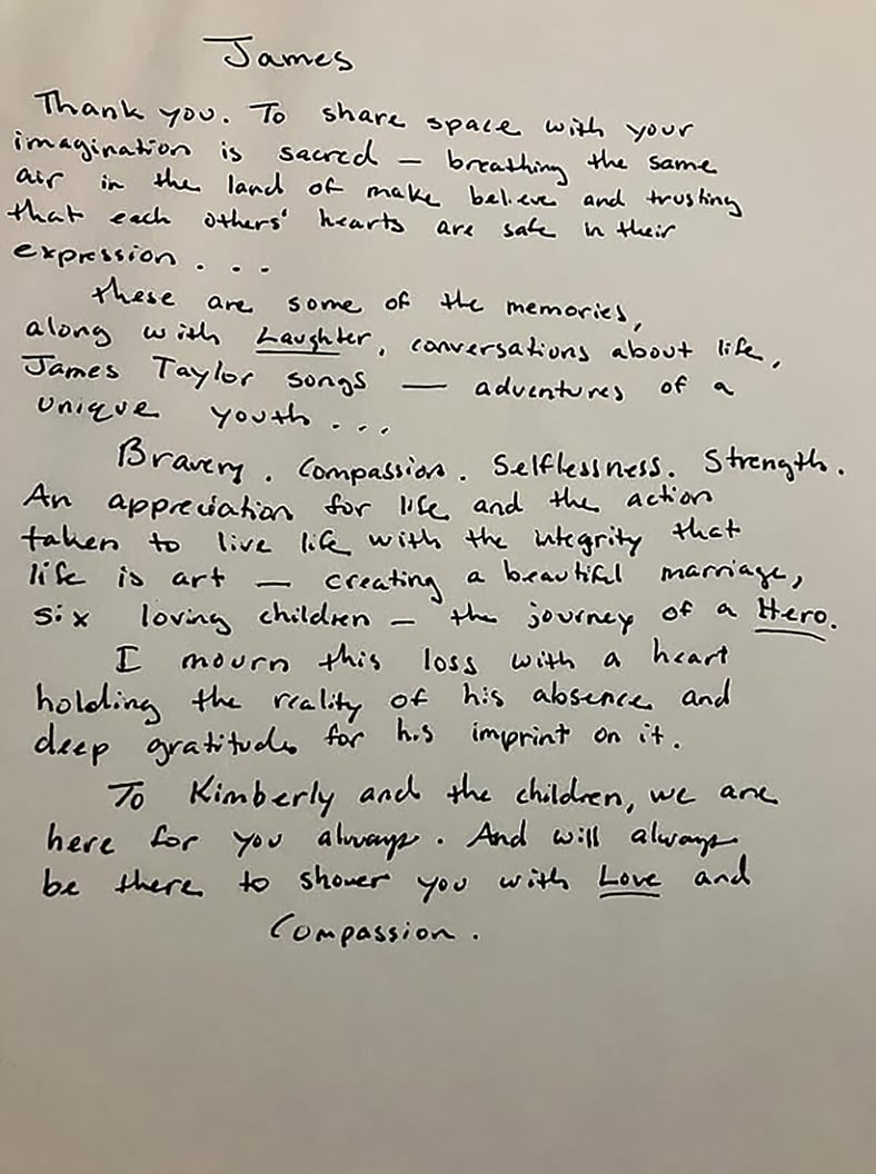 La conmovedora carta de Katie Holmes a su amigo James Van Der Beek