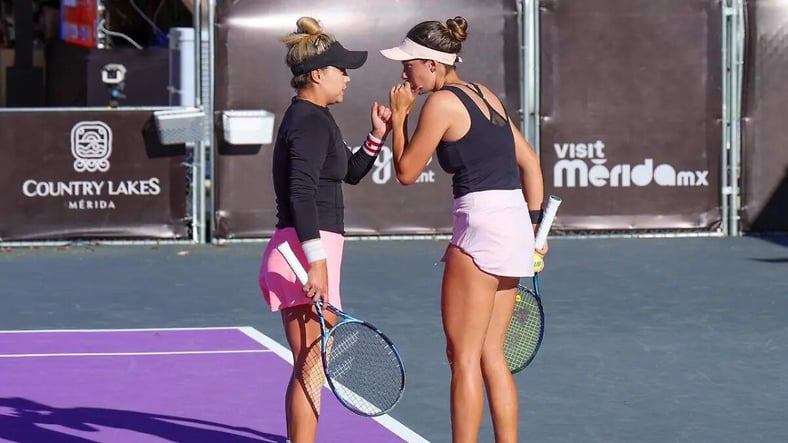 Zarazúa y Gómez Pezuela eliminadas en dobles por Haverlag y Lumsden