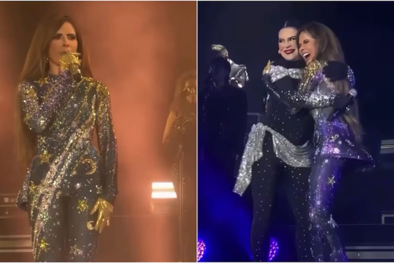 Gloria Trevi y María Raquenel se reencuentran en concierto