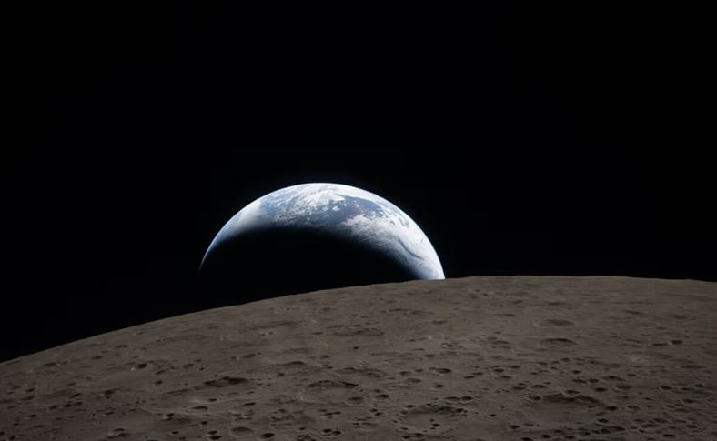 NASA difunde imagen de la “puesta de la Tierra” desde Artemis II
