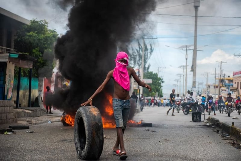 Protestas contra el presidente de Haití