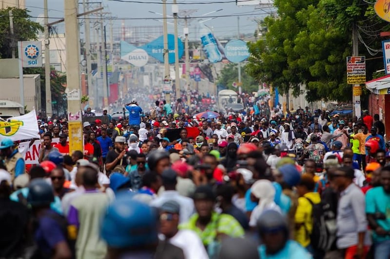 Protestas contra el presidente de Haití