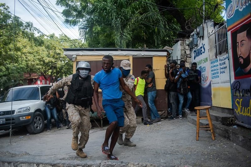 Protestas contra el presidente de Haití