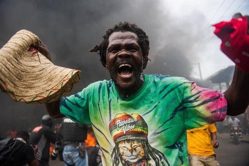 Protestas contra el presidente de Haití