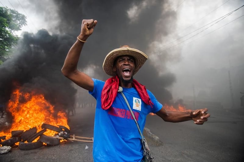 Protestas contra el presidente de Haití