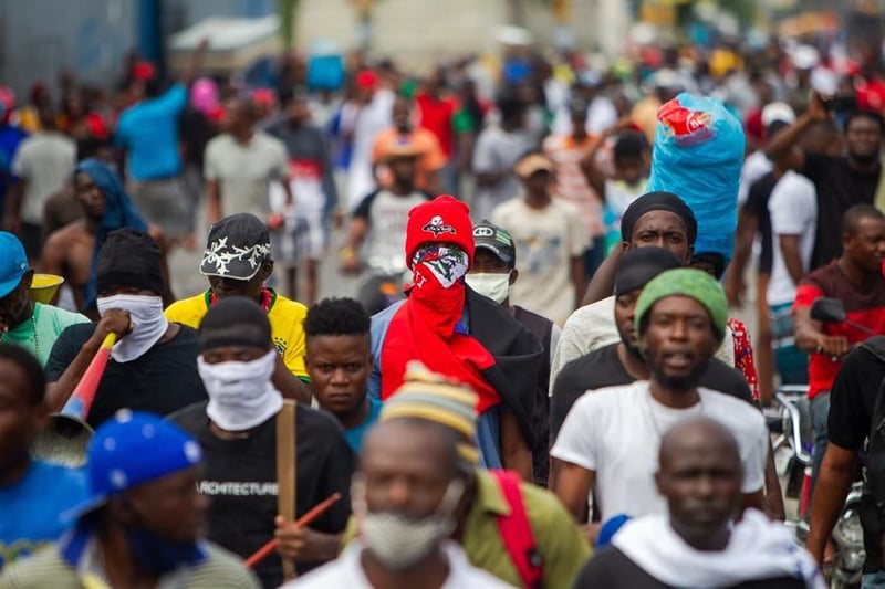 Protestas contra el presidente de Haití