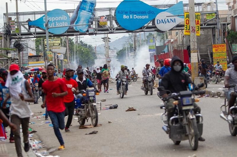 Protestas contra el presidente de Haití