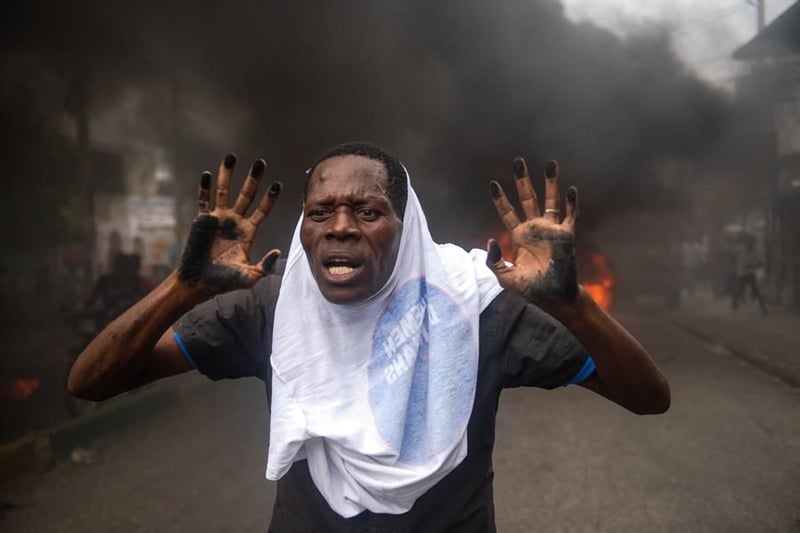 Protestas contra el presidente de Haití