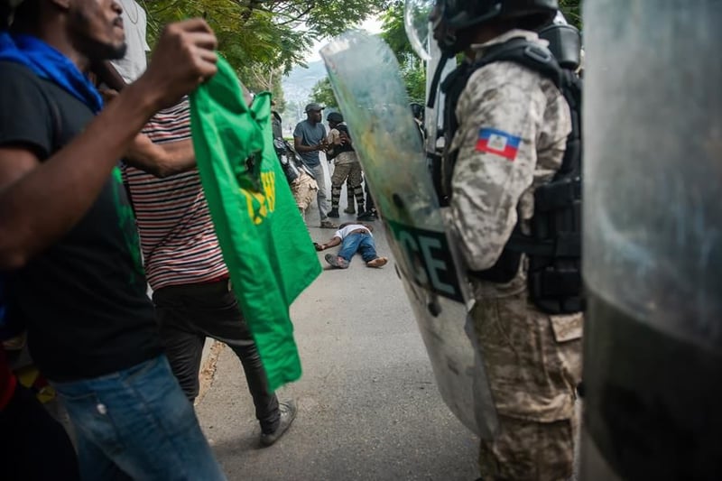 Protestas contra el presidente de Haití