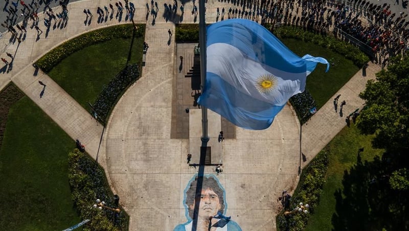 Así fue el velatorio de Maradona