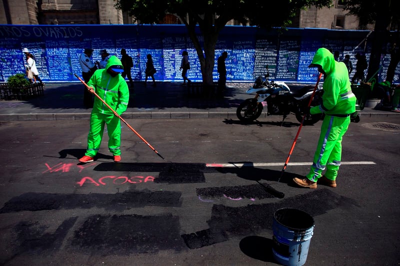 El Zócalo después del 8 de marzo 