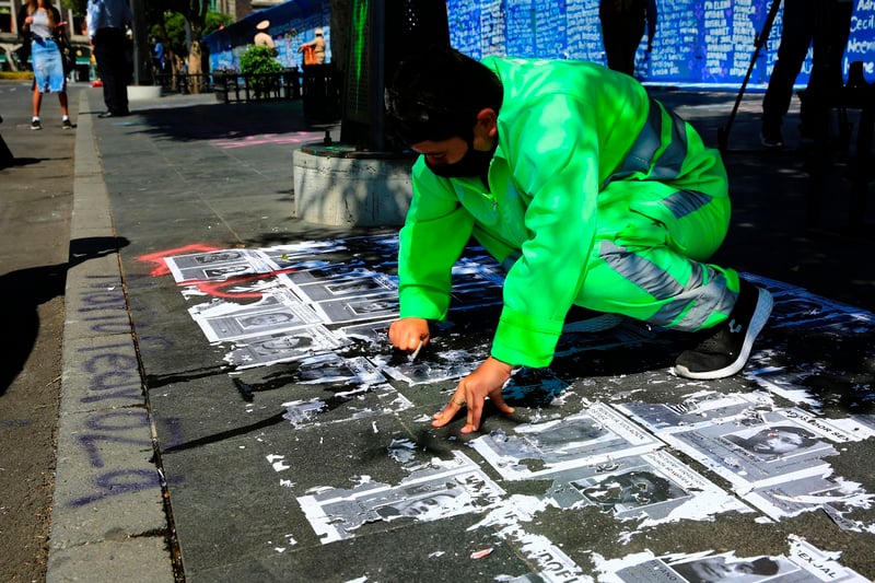 El Zócalo después del 8 de marzo 