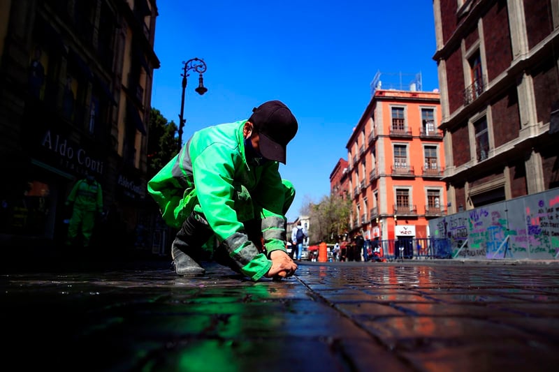 El Zócalo después del 8 de marzo 