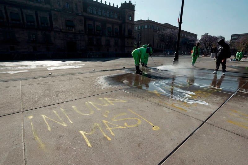 El Zócalo después del 8 de marzo 