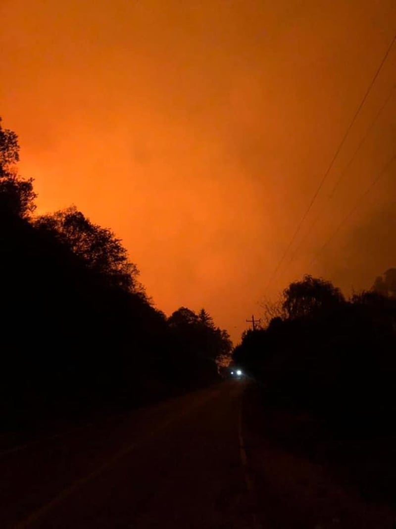 Incendio en la Sierra de Arteaga