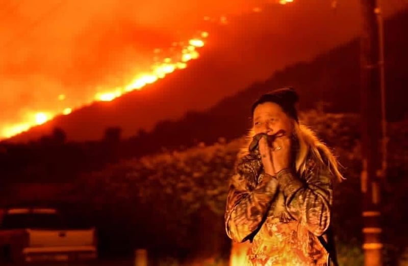 Incendio en Arteaga 