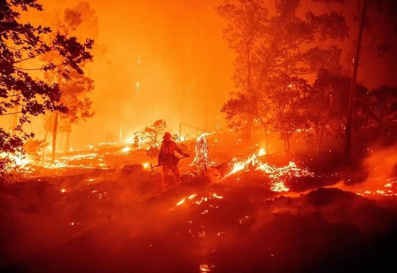 Incendio en Arteaga 