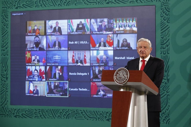 Participación de AMLO en la Cumbre de Líderes sobre el Clima