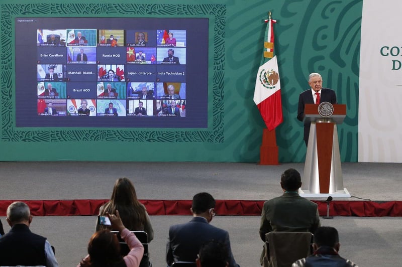 Participación de AMLO en la Cumbre de Líderes sobre el Clima