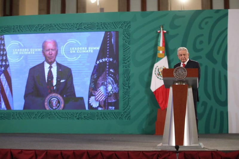 Participación de AMLO en la Cumbre de Líderes sobre el Clima