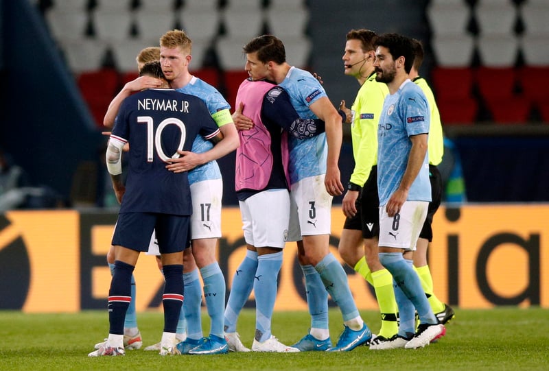 Manchester City remonta y supera 2-1 al PSG en ida de semifinales de Champions League