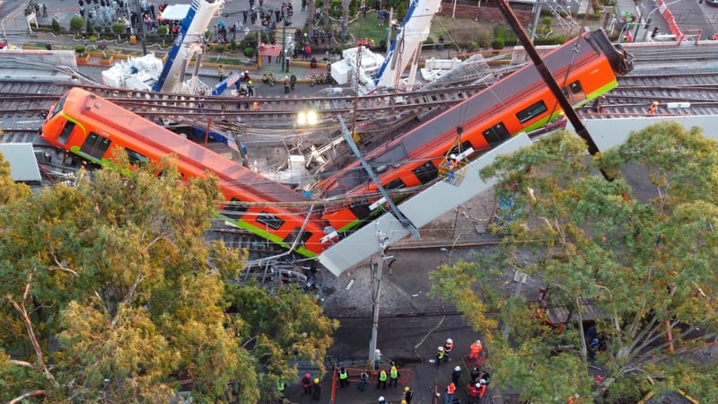 colapso del metro en CDMX 