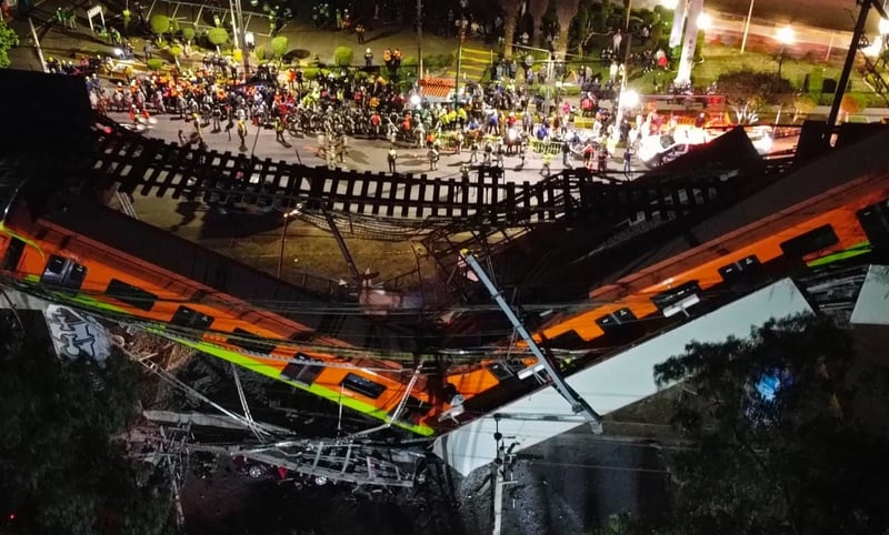 colapso del metro en CDMX 