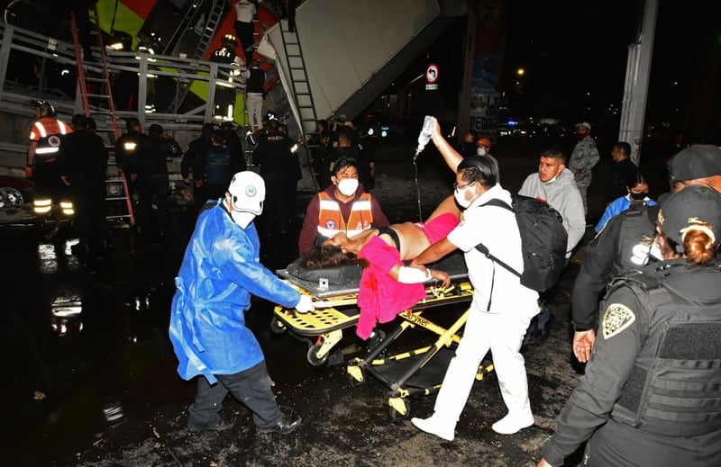 colapso del metro en CDMX 