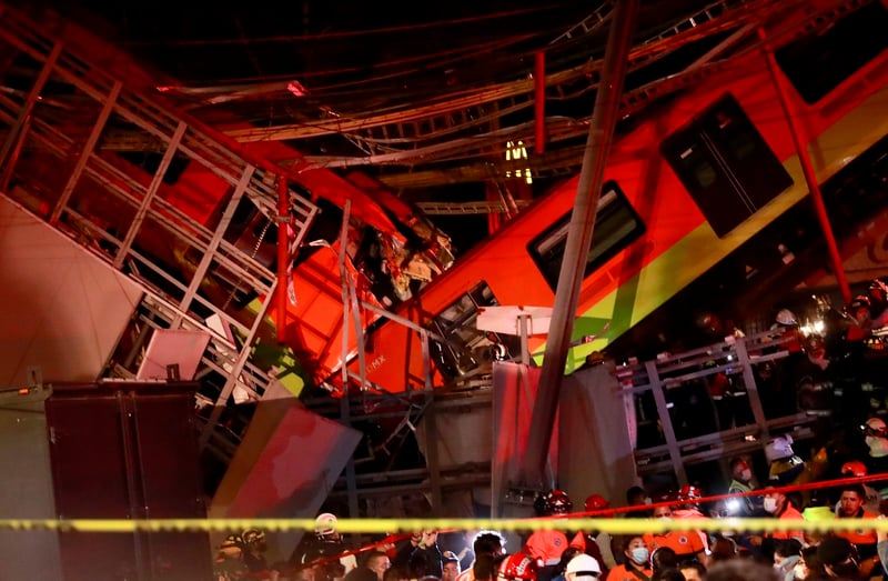 colapso del metro en CDMX 