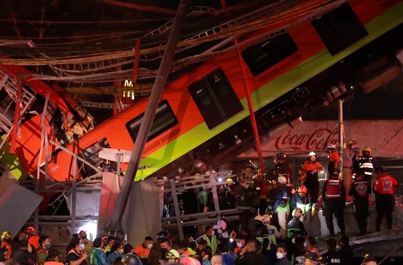 colapso del metro en CDMX 