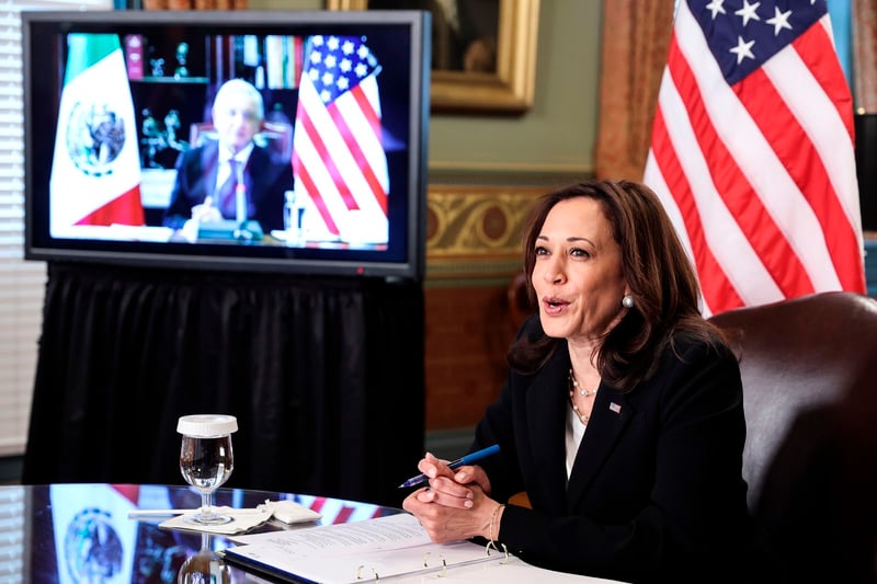 Reunión virtual de AMLO con Kamala Harris