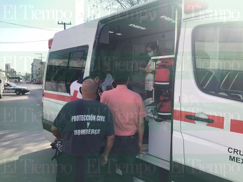 Accidente en el centro de Monclova