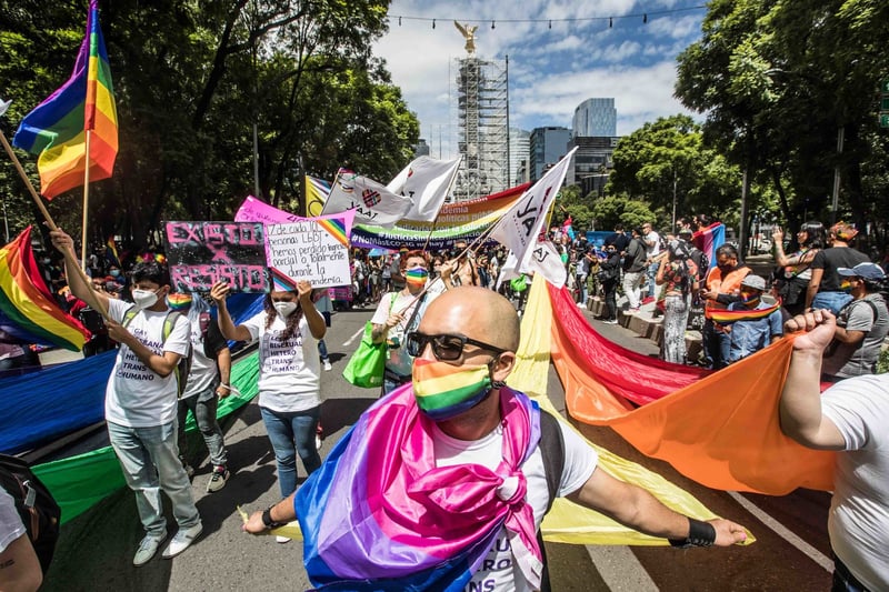 Marcha LGBTTTIQ+ en CDMX