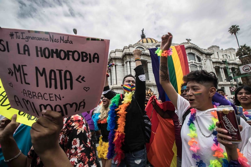 Marcha LGBTTTIQ+ en CDMX