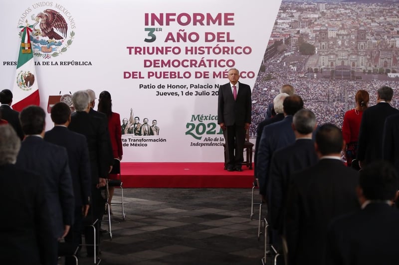 Tercer aniversario de su triunfo electoral de AMLO de 2018