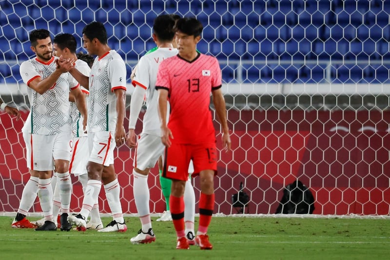 México aplasta 6-3 a Corea del Sur y avanza a semifinales del futbol varonil en Tokio 2020