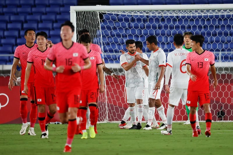 México aplasta 6-3 a Corea del Sur y avanza a semifinales del futbol varonil en Tokio 2020