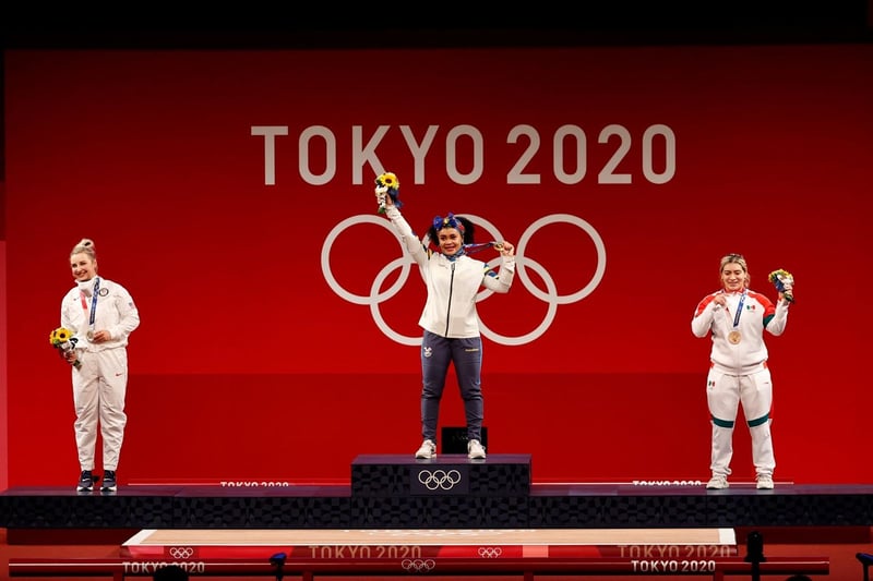 levantamiento de pesas femenis en Tokio 2020