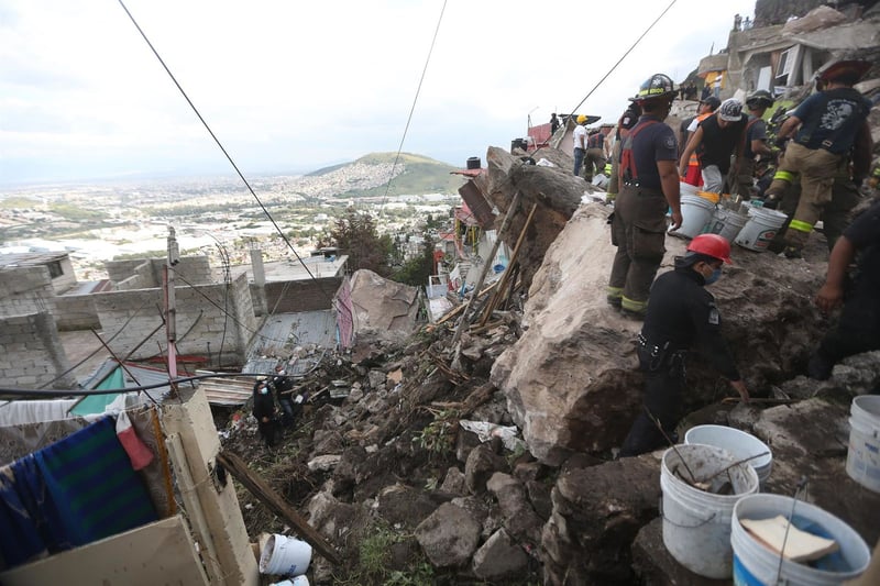 Deslave en el Cerro del Chiquihuite: Reportan un muerto y al menos 10 personas desaparecidas