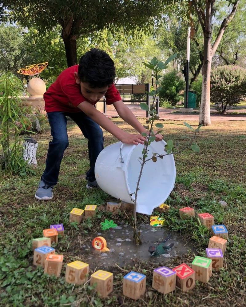 Reforestación en Ecoparque de Monclova