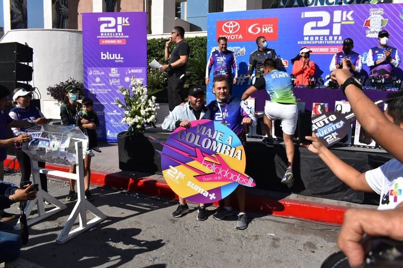 Ganadores del 21 K Monclova con Espíritu de Acero