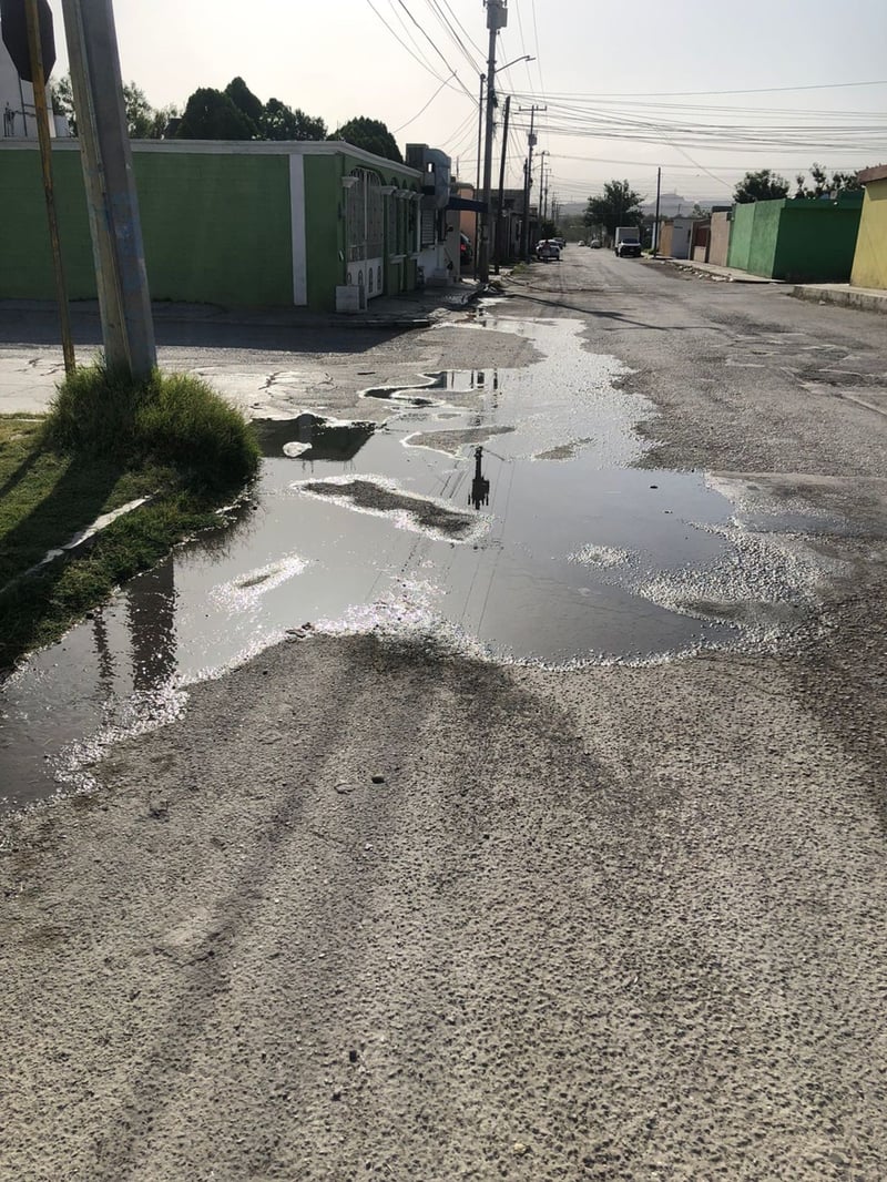 Fugas de agua en domicilios de la colonia Mezquital dejando de lado la escasez por la que el país pasa   