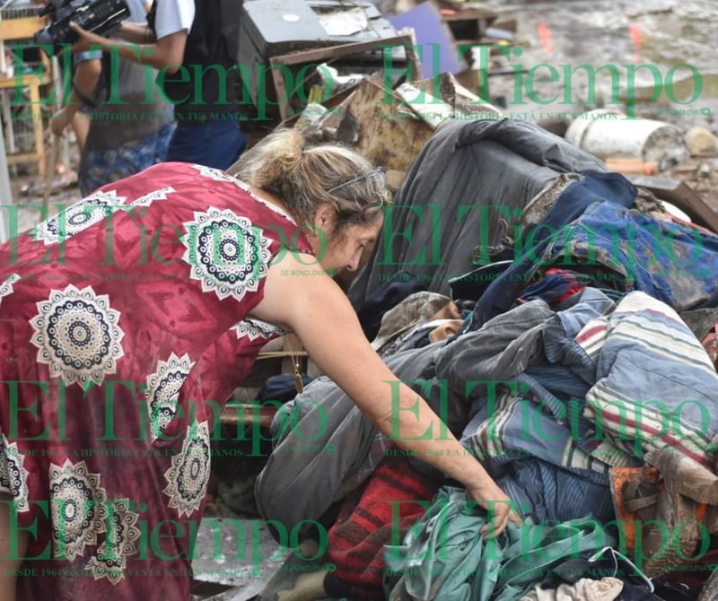 Estragos por la inundación en Múzquiz, Coahuila.