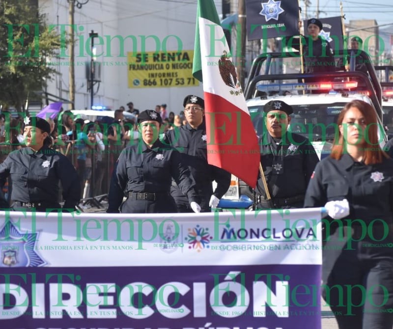 Institutos educativos realizan el tan esperado desfile del 16 de septiembre en Monclova 