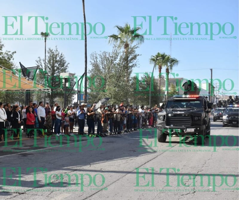 Institutos educativos realizan el tan esperado desfile del 16 de septiembre en Monclova 