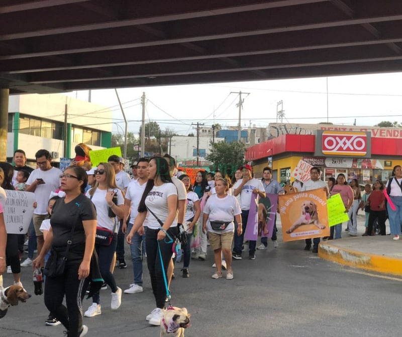 Se unen cientos de personas para pedir justicia por los tres perritos asesinados por Bomberos 