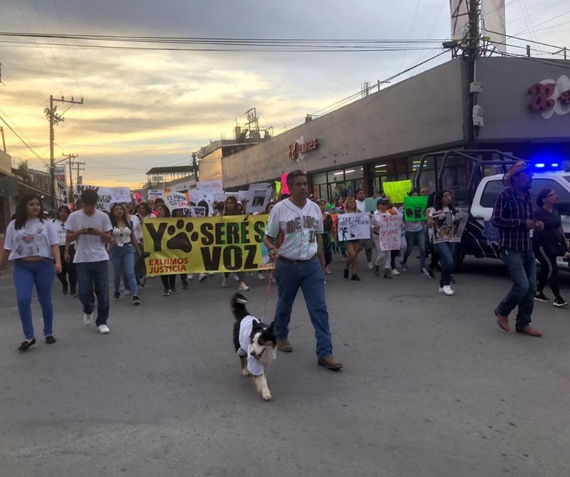 Se unen cientos de personas para pedir justicia por los tres perritos asesinados por Bomberos 