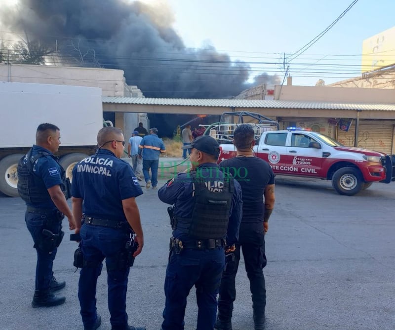 Devastador incendio en la central de dulces de Ciudad frontera